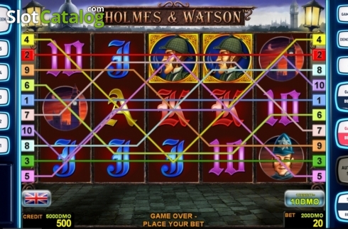 Скрин2. Holmes Watson Deluxe слот
