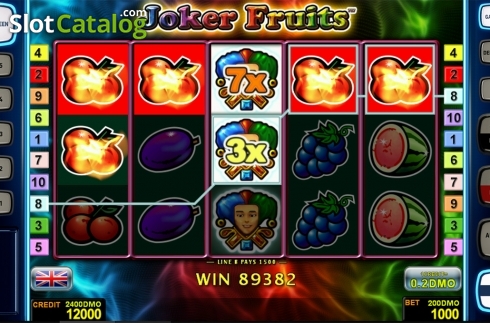 Скрин4. Joker Fruits Deluxe слот