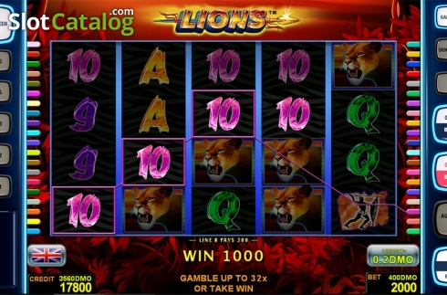 Скрин4. Lions Deluxe слот
