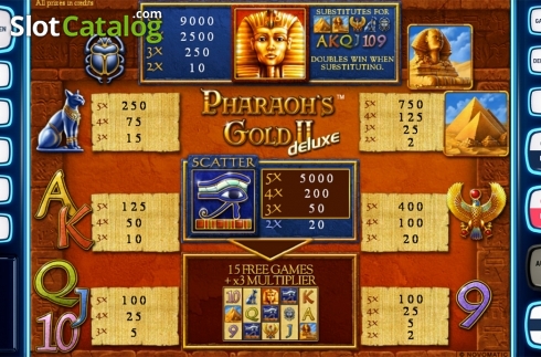 Скрин7. Pharaohs Gold 2 Deluxe слот