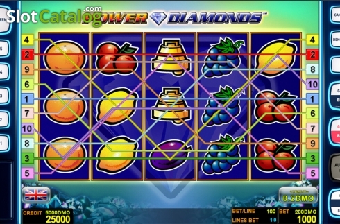 Скрин2. Power Diamonds Deluxe слот