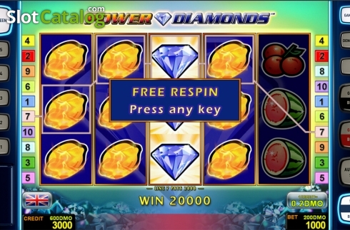 Скрин4. Power Diamonds Deluxe слот