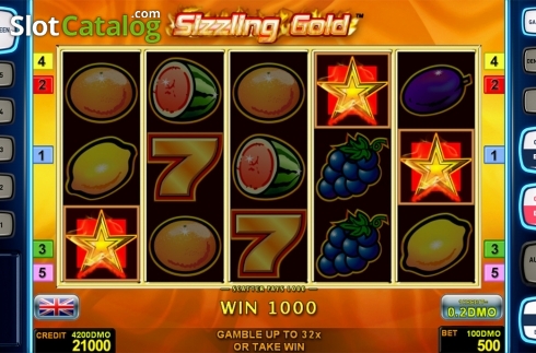 Скрин3. Sizzling Gold Deluxe слот