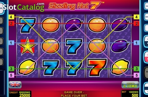 Скрин2. Sizzling Hot 7 Deluxe слот