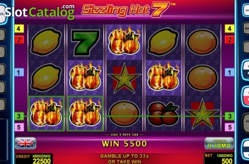 Скрин3. Sizzling Hot 7 Deluxe слот