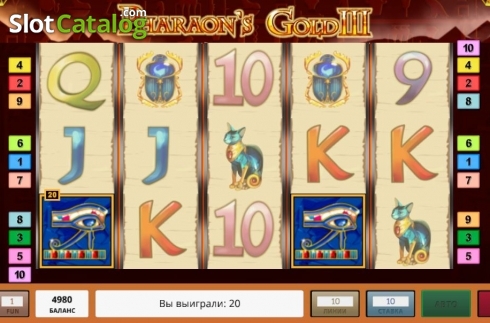 Скрин3. Pharaoh's Gold III слот