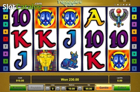 Скрин3. Pharaoh's Gold (Novomatic) слот