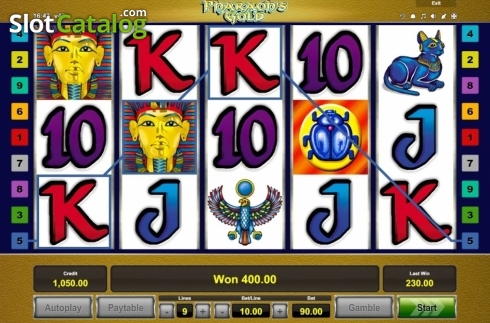 Скрин4. Pharaoh's Gold (Novomatic) слот