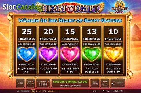 Скрин6. Heart of Egypt слот