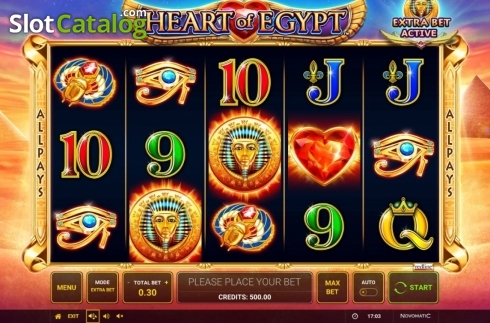 Скрин3. Heart of Egypt слот