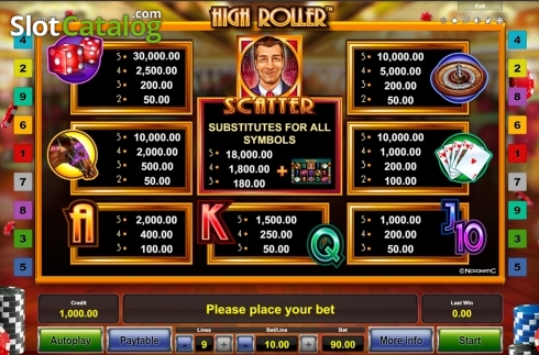 Скрин8. High Roller (Big Wave Gaming) слот
