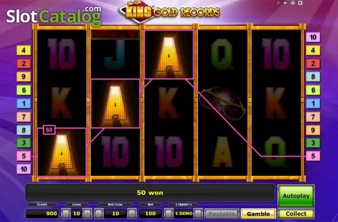 Скрин3. The Real King Gold Records слот