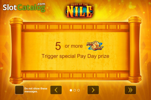 Скрин2. Prize of the Nile слот