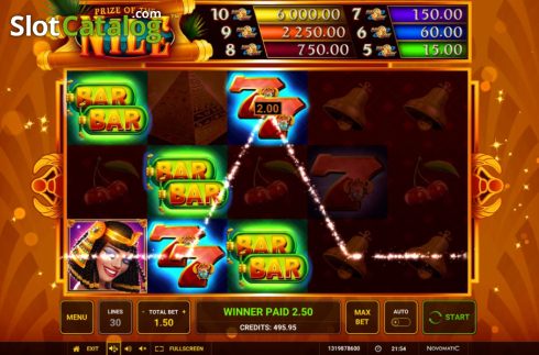 Скрин6. Prize of the Nile слот