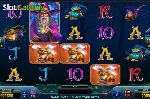 Скрин3. Merlin and his Magical Creatures слот