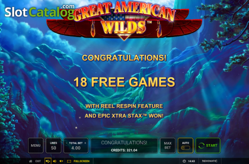 Скрин6. Great American Wilds слот