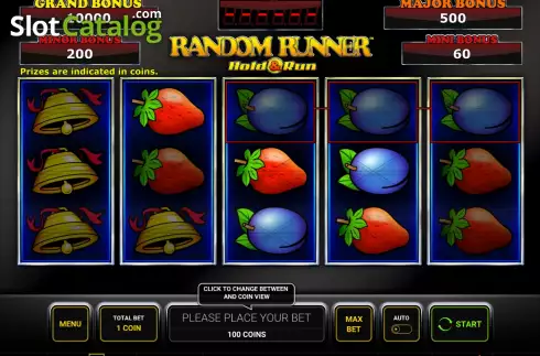 Скрин2. Random Runner Hold and Run слот