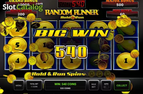 Скрин3. Random Runner Hold and Run слот