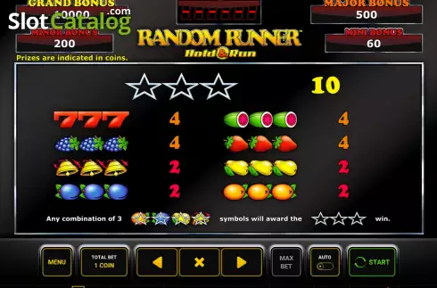 Скрин4. Random Runner Hold and Run слот