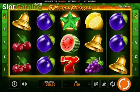 Скрин2. 5 Super Clover слот