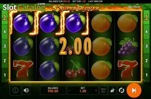 Скрин3. 5 Super Clover слот