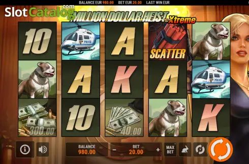 Скрин2. Million Dollar Heist Xtreme слот