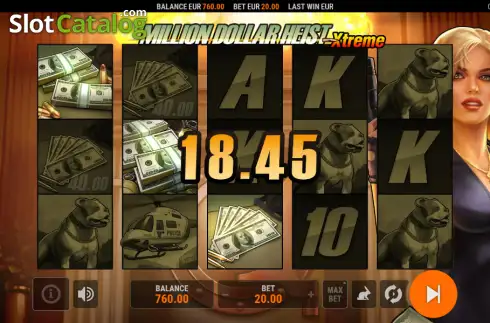 Скрин3. Million Dollar Heist Xtreme слот