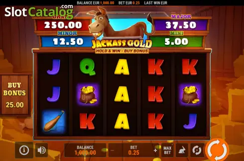 Скрин2. Jackass Gold Hold & Win слот