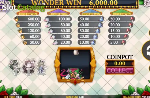 Скрин2. One Mad Hatter слот