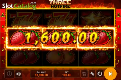 Скрин3. Three Hotfire слот