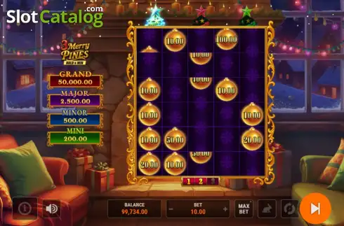 Скрин3. 3 Merry Pines Hold and Win слот