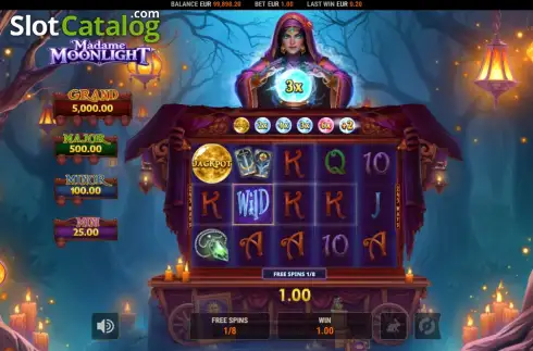 Скрин3. Madame Moonlight слот