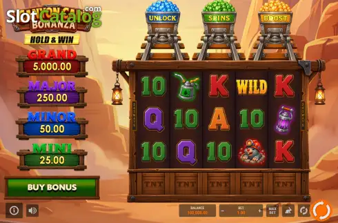 Скрин2. Canyon Cart Bonanza слот