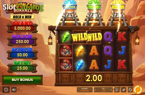Скрин3. Canyon Cart Bonanza слот