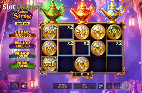 Скрин3. Sultan Strike: Hold & Win слот