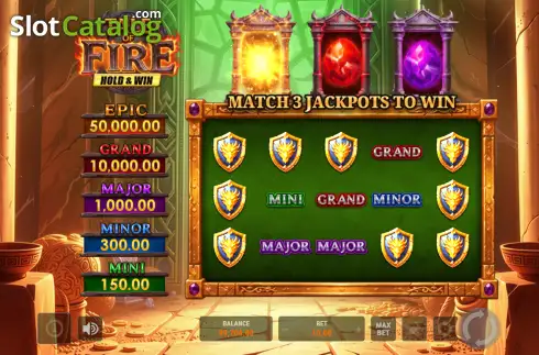 Скрин3. Tale of Fire Hold & Win слот