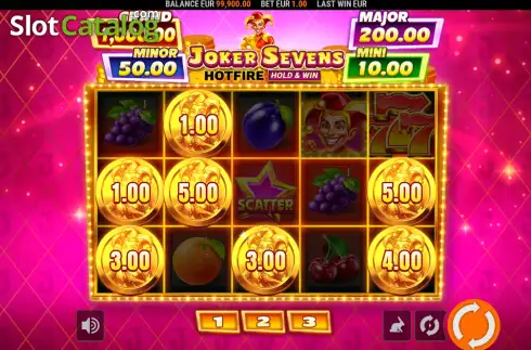 Скрин3. Joker Sevens Hotfire слот