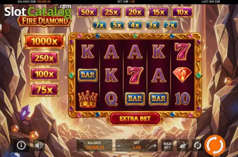 Скрин2. Fire Diamond слот