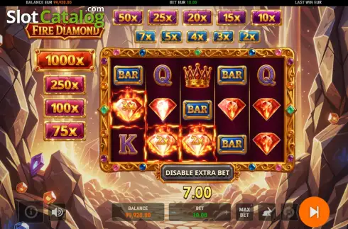 Скрин3. Fire Diamond слот