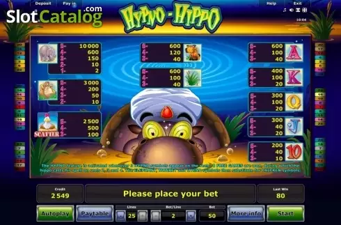 Скрин5. Hypno Hippo слот