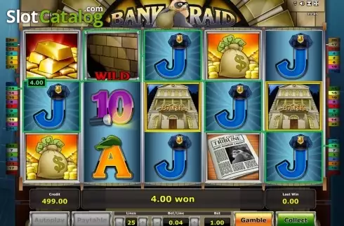 Скрин3. Bank Raid (Novomatic) слот