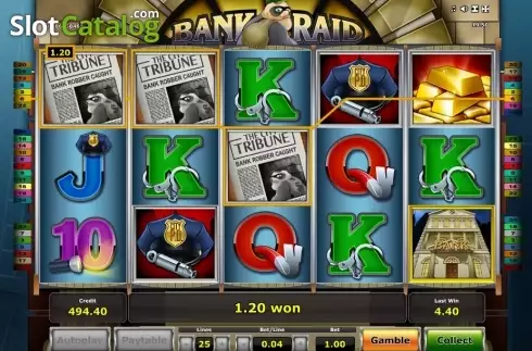 Скрин4. Bank Raid (Novomatic) слот
