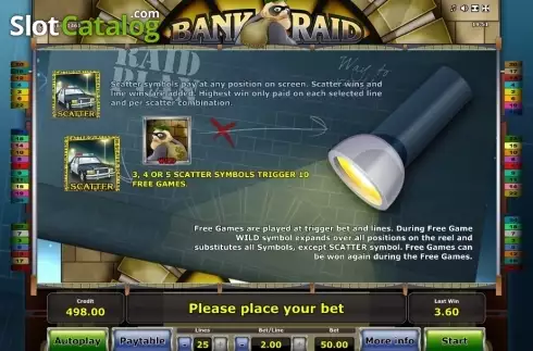 Скрин7. Bank Raid (Novomatic) слот