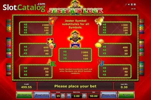 Скрин6. Jesters Luck слот