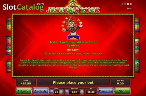 Скрин7. Jesters Luck слот