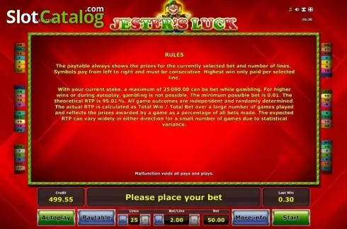 Скрин8. Jesters Luck слот