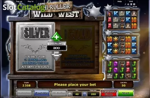 Скрин3. Wild West Hi-Roller (Novomatic) слот