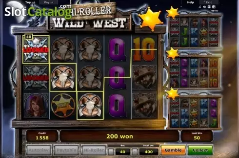 Скрин2. Wild West Hi-Roller (Novomatic) слот