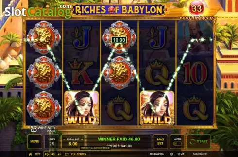 Скрин4. Riches of Babylon слот