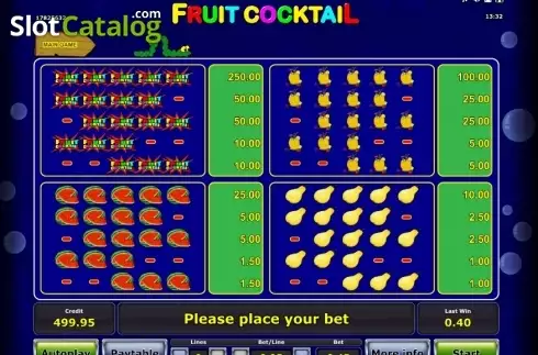 Скрин9. Fruit Cocktail (Others) слот